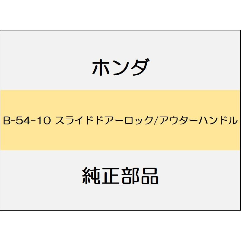 新品 ホンダ ステップワゴンスパーダ 2020 eHEV MODULO X スライドドアーロック/アウターハンドル