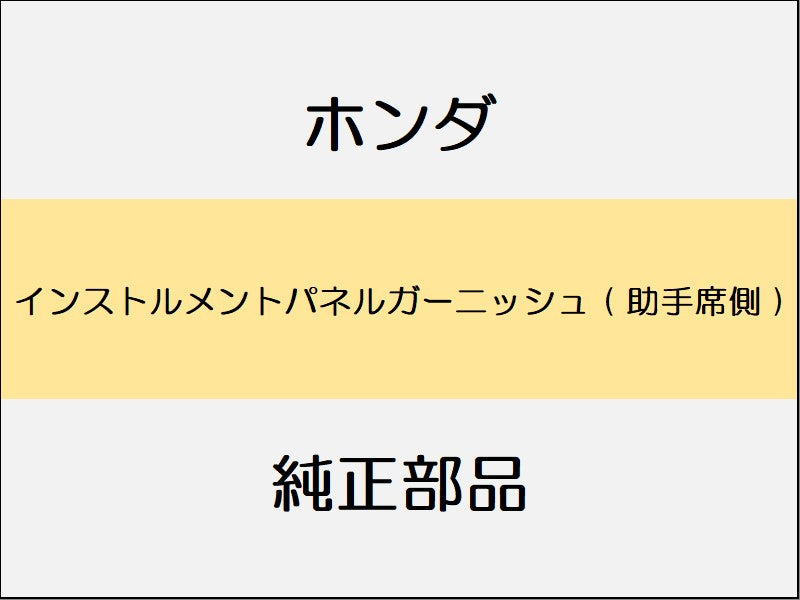 新品 ホンダ ホンダe 2023 ADVANCE インストルメントパネルガーニッシュ ( 助手席側 )