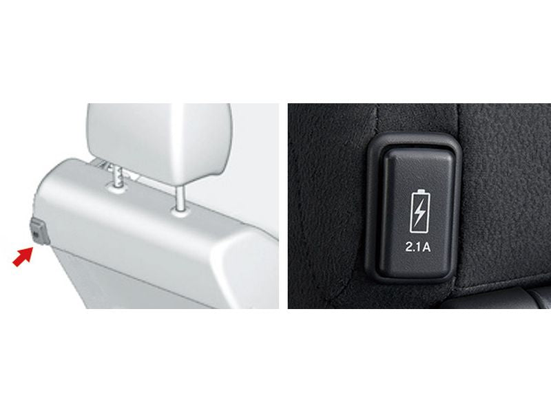 新品 ホンダ ステップワゴン RP1/2/3/4/5 後期 純正 USBチャージャー 2列目用(1口/5V/最大2.1A)