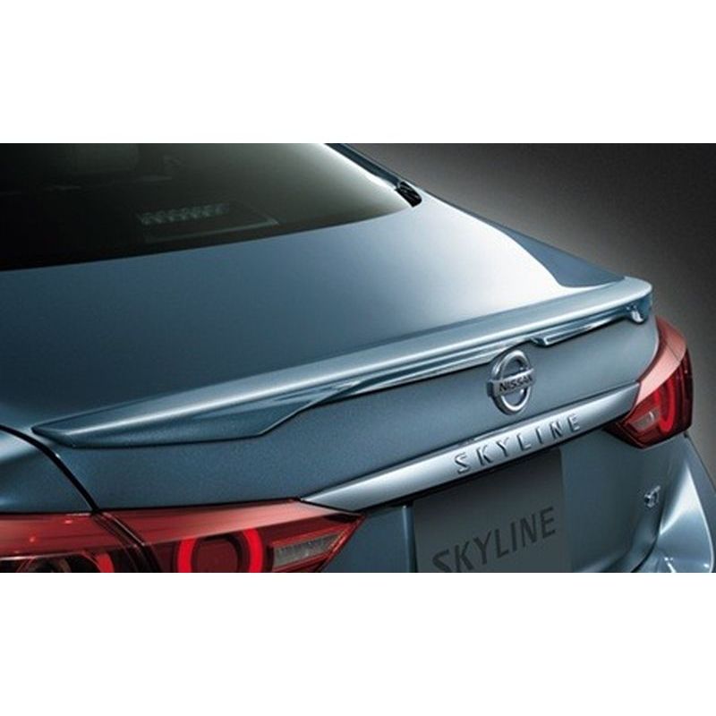 新品 ニッサン スカイライン V37 純正 リヤスポイラー カーマインレッド