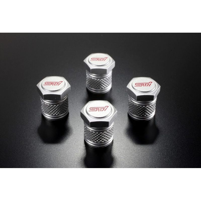 新品 スバル クロストレック GU 純正 バルブキャップセット シルバー