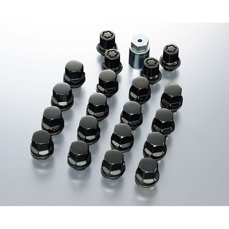 新品 ミツビシ デリカD:5 CV1W 純正 ブラックホイールロックナット&ラグナットセット