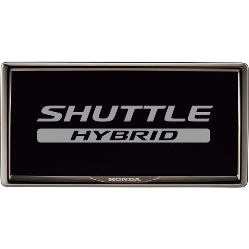 新品 ホンダ シャトル GP7/8 GK8/9 後期 純正 ライセンスフレーム リア用(ダーククロームメッキタイプ)