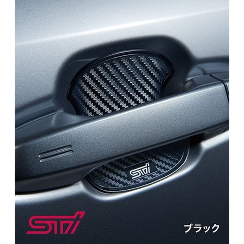 新品 スバル クロストレック GU 純正 STI ドアハンドルプロテクター ブラック