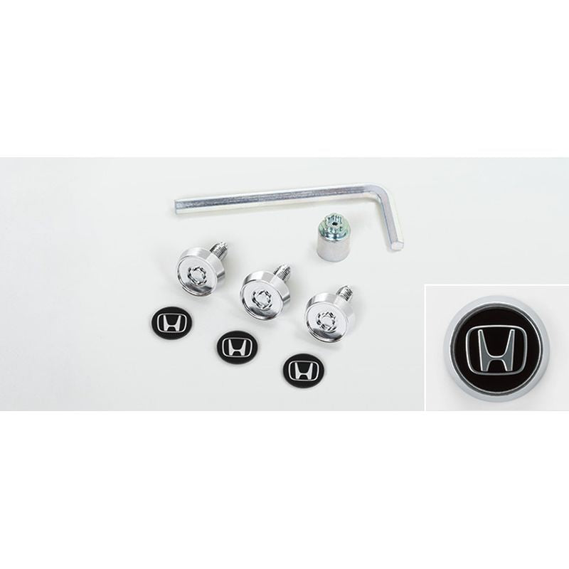 新品 ホンダ シビックタイプR FL5 純正 ナンバープレートロックボルト ロゴステッカー付