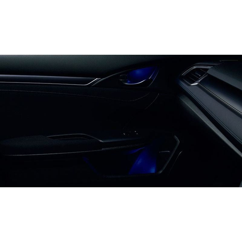 新品 ホンダ シビックタイプR FK8 純正 インナードアハンドル&ドアポケットイルミネーション LEDブルー