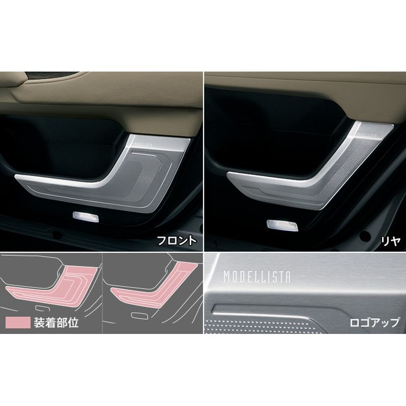 新品 トヨタ ランドクルーザー 300 純正 メタルガーニッシュキット MODELLISITA