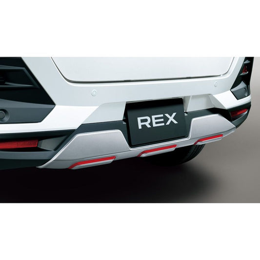 新品 スバル レックス REX A20#F 純正 リヤアンダーガーニッシュ レッド加飾付