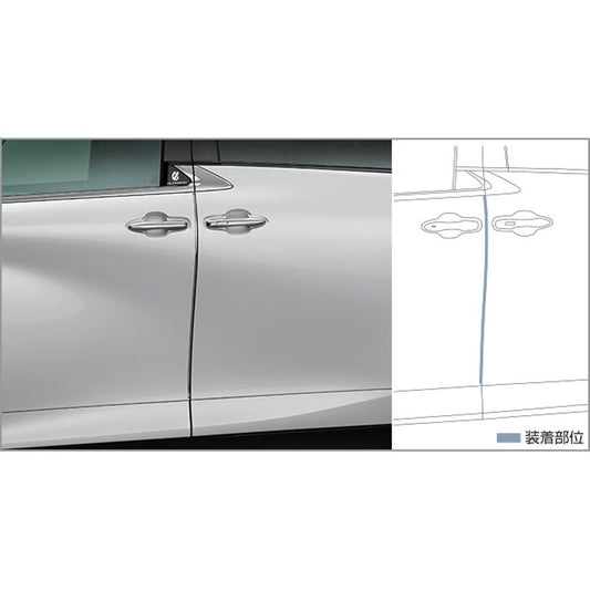 新品 トヨタ アルファード 4# 純正 ドアエッジプロテクター メッキ調