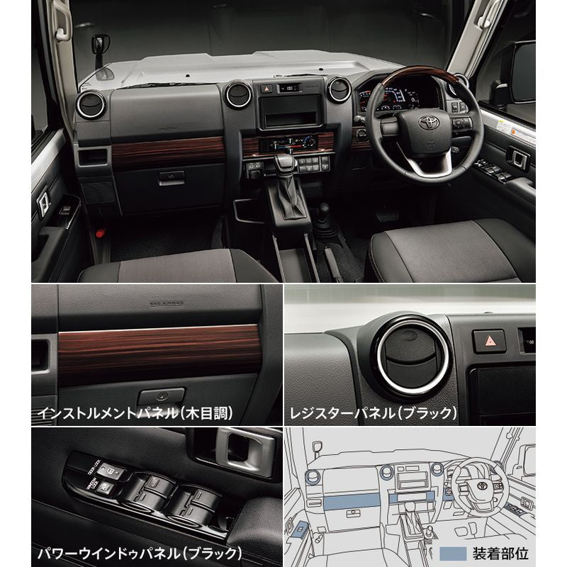 新品 トヨタ ランドクルーザー70 GDJ76W 純正 インテリアパネルセット MODELLISTA