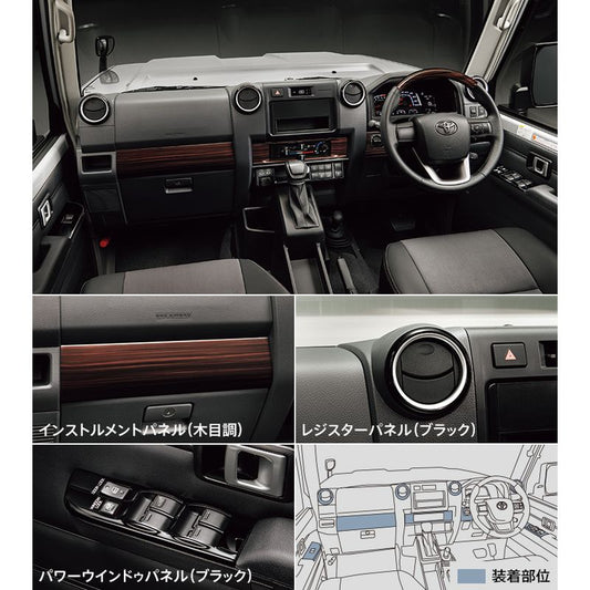 新品 トヨタ ランドクルーザー70 GDJ76W 純正 インテリアパネルセット MODELLISTA