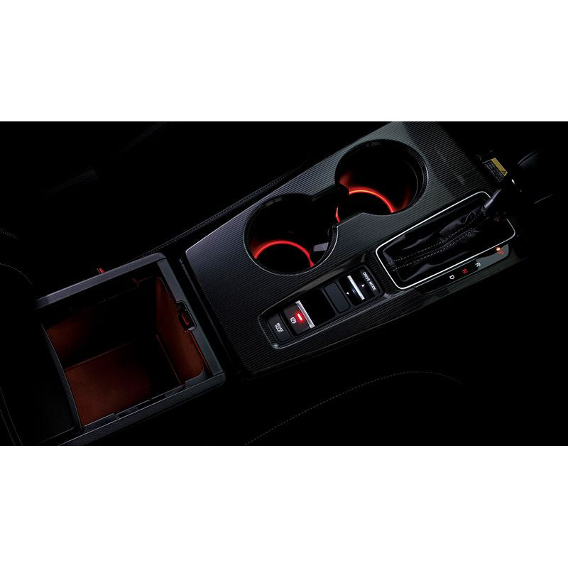 新品 ホンダ シビック FL1/4 純正 センターコンソールボックス&ドリンクホルダーイルミネーション レッド