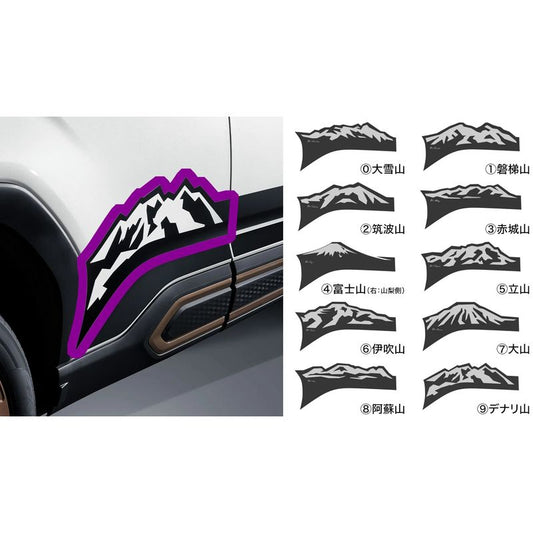 新品 スバル フォレスター SL 純正 山デカール(ドアアンダー)