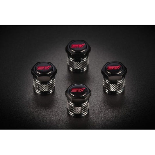 新品 スバル インプレッサ GU 純正 STIバルブキャップセット